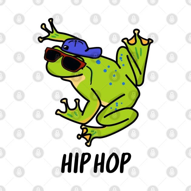 Hip Hop Cute Frog Pun by punnybone