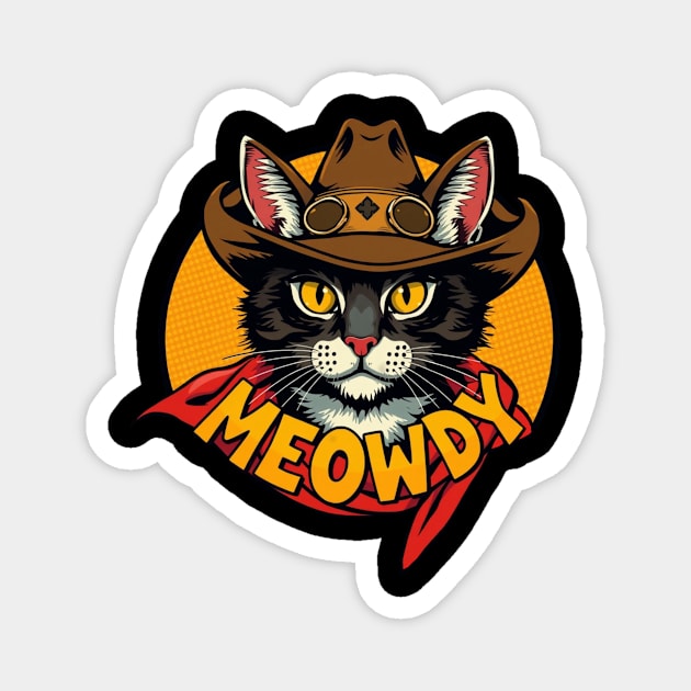 Cowboy Cat - Meowdy Magnet by Pete the Cat Guy