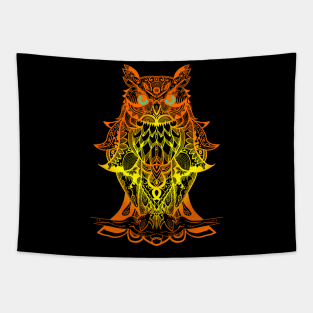 Best T-shirt is great for owl fans, Fire Mandala Owl art T-shirt T-Shirt Tapestry