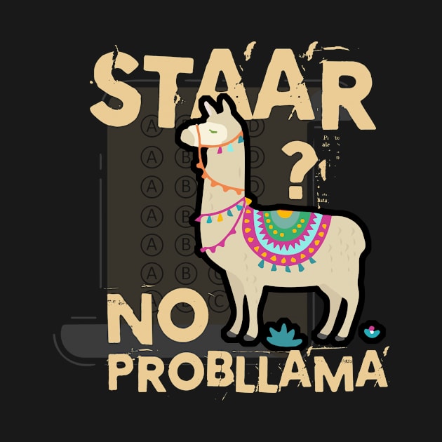 STAAR Texas State Test Day Llama T-Shirt Gifts for Students by KittleAmandass