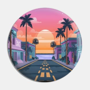 Neon Sunset Pin