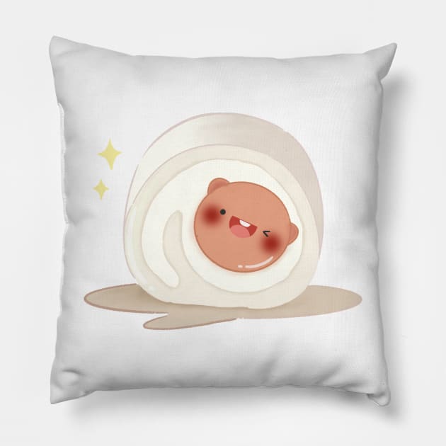 Cute mochi Pillow by Dsanstudio