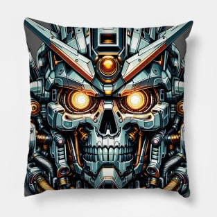 Biomech Skull S01 D80 Pillow