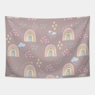 Rainbow Kids Feelings Tapestry