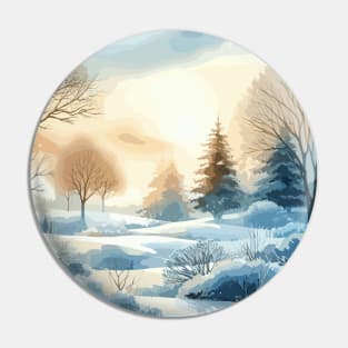 Winter Trees Winter Landscape Pin