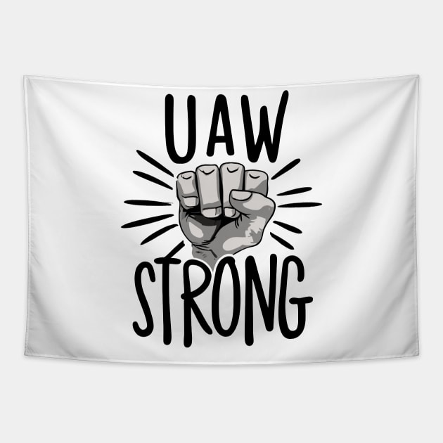 uaw strong fight Tapestry by Space Monkeys NFT