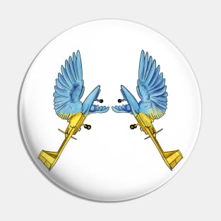 Doves of Peace Ukrainian Bird Bayraktar TB2 Pin