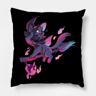 Witchy Kitty Flight Pillow