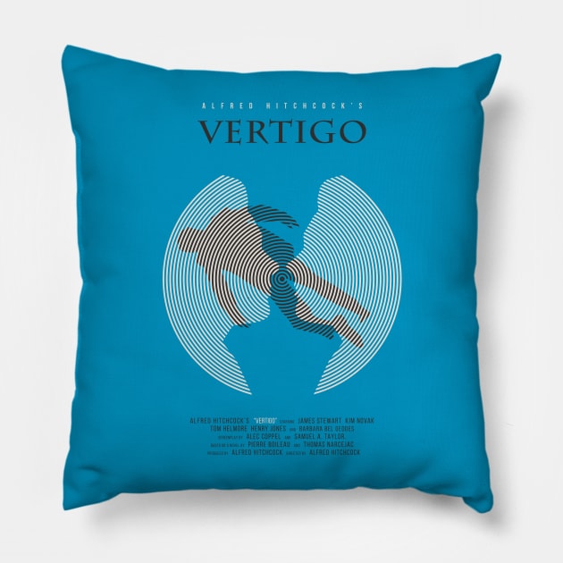 Alfred Hitchcock's Vertigo Pillow by MonoMagic