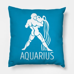 Astrological Zodiac Tee Shirts - Aquarius the Water-Bearer Pillow