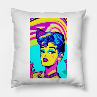 Pop Art Popculture Sexy Woman Pillow