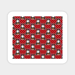 Flower Crown Bernie Polk-a-dots Pattern Magnet