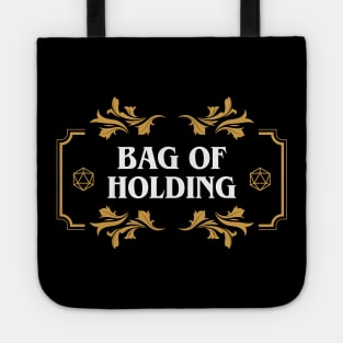 Bag of Holding Dice Container Dungeons Crawler and Dragons Slayer Tote