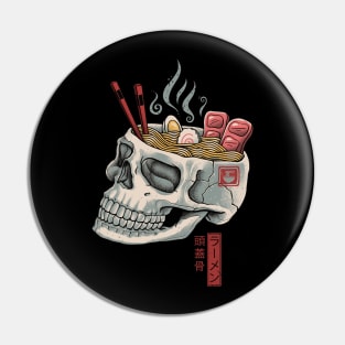 Ramen Skull Pin