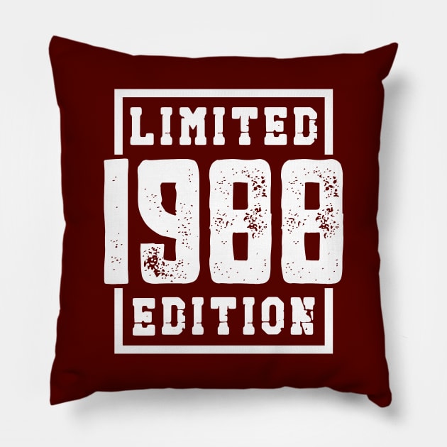 1988 Limited Edition Pillow by colorsplash