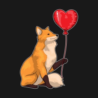 Fox Heart Balloon T-Shirt