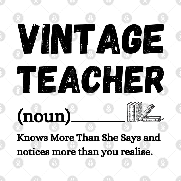 Vintage Teacher Knows More Than She Says by JustBeSatisfied