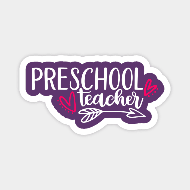 Preschool teacher Magnet by Coral Graphics