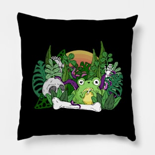 Beware the monster of the bog Pillow