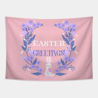 Easter Greetings Happy Easter Bunny Cute Easter Day Tapestry