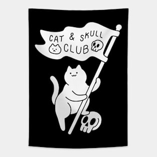 Cat & Skull Club Tapestry