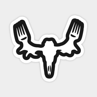 Meat Eater Deer Skull Magnet