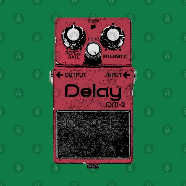 DM-2 Delay Pedal Guitar FX Fan Art Design by DankFutura