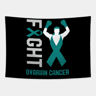 Fight Ovarian Cancer Awareness Month Ribbon Survivor Fighter Tapestry