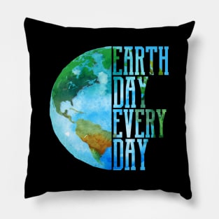 Earth Day Every Day Planet Nature Pillow