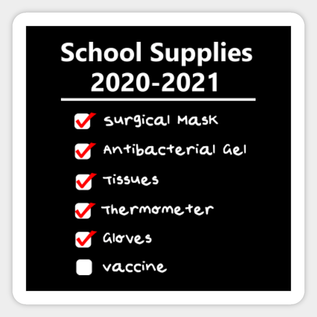 Back To School Supply List 21 Back To School Sticker Teepublic Back To School Supply List 21 Back To School Sticker Teepublic