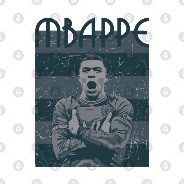 Kylian Mbappe 7, football player by Aloenalone