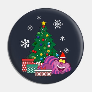 Cheshire Cat Around The Christmas Tree Wonderland Pin