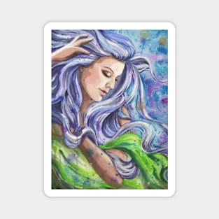 Watercolor Woman Flow Magnet