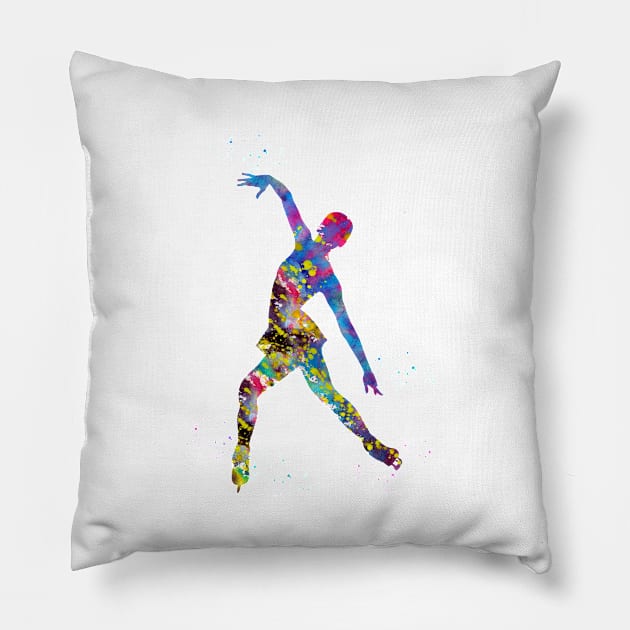 Ice Skater Pillow by erzebeth