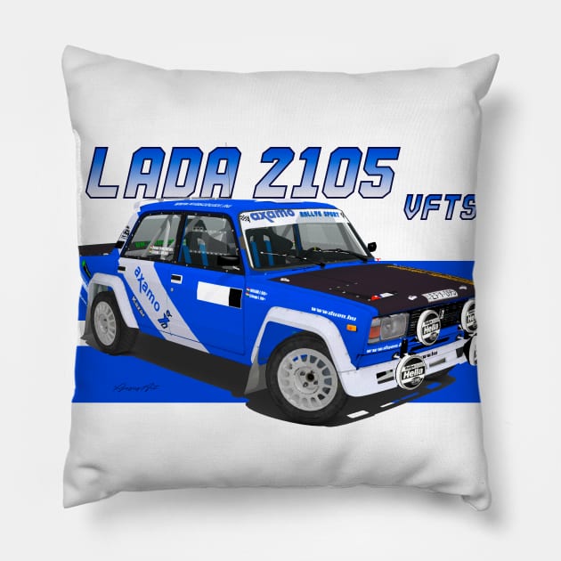 Lada 2105 VFTS Pillow by PjesusArt