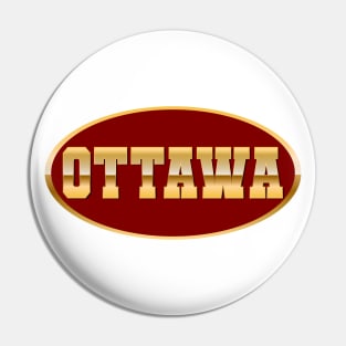 Gold Ottawa Pin