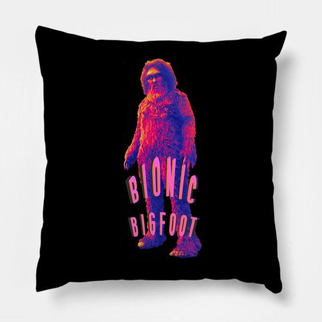 Bionic Bigfoot Pillow by Jldigitalcreations