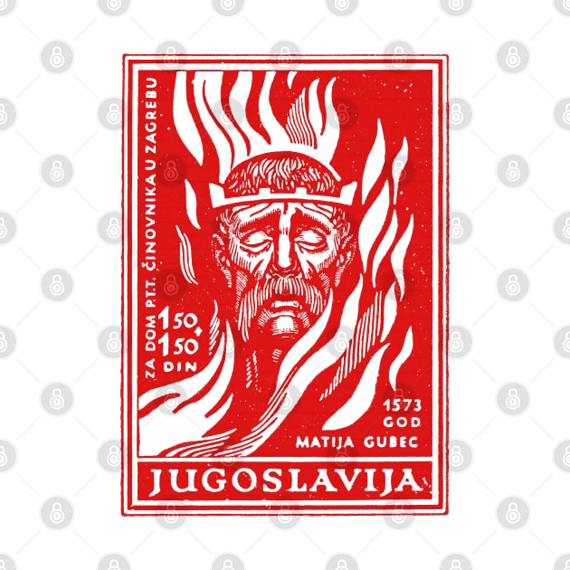 Vintage Jugoslavija Postage Stamp Design by CultOfRomance