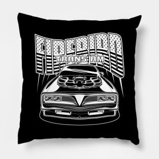 TRANS AM FIREBIRD (White Print) Pillow