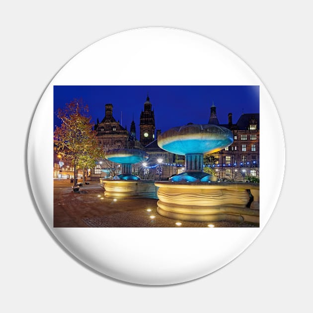 Sheffield Town Hall & Entrance to Peace Gardens Pin by galpinimages