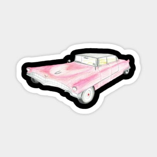 Pink Cadillac, drawing BebiCervin Magnet