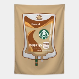 Caramel Iced Coffee Drink IV Bag Tapestry