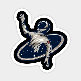 Astronaut in black hole Magnet