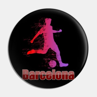 Barcelona Football Pin