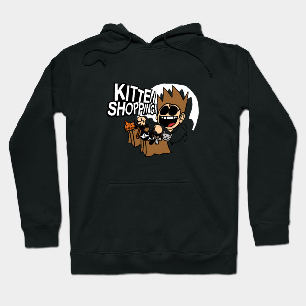 EDDSWORLD KITTEN SHOPPING Pullover Hoodie For Man and Woman EDDSWORLD KITTEN SHOPPING Pullover Hoodie For Man and Woman