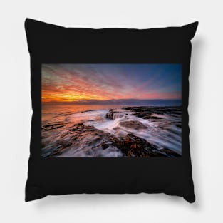 Avoca Beach sunset Pillow