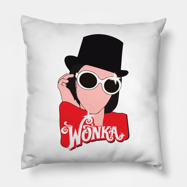 willy wonka sticker tiktok Pillow by Proadvance