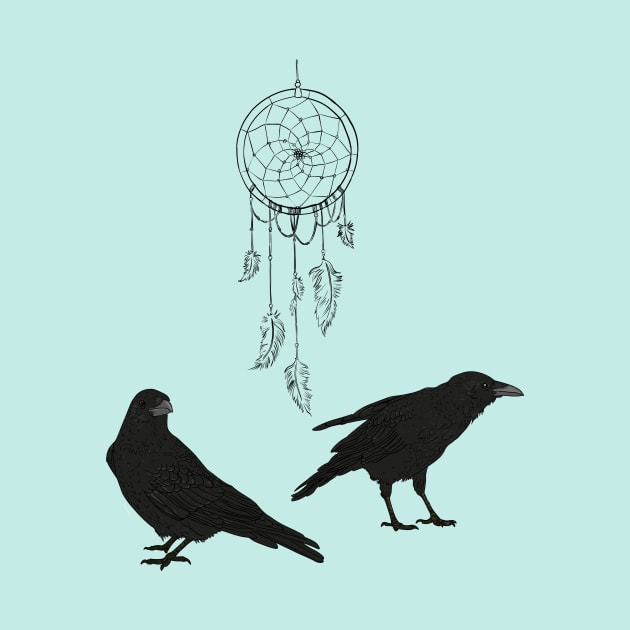 Crows and a Dreamcatcher by Marouk