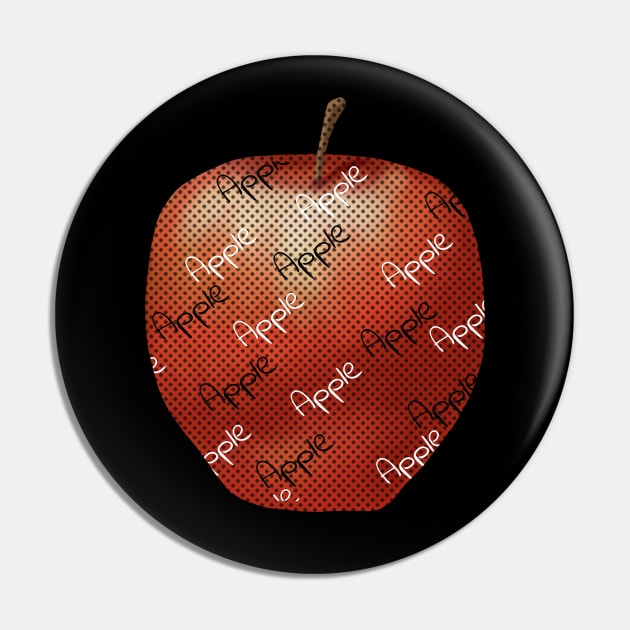 Red Apple Pin by KateQR