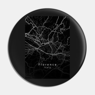 Florence Italy City Map dark Pin